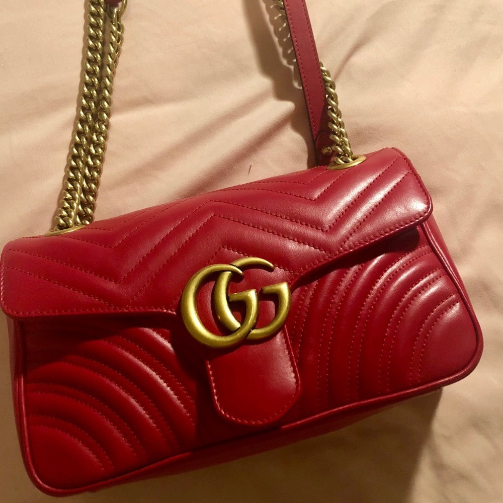 Gucci Marmont small matalasse shoulder bag